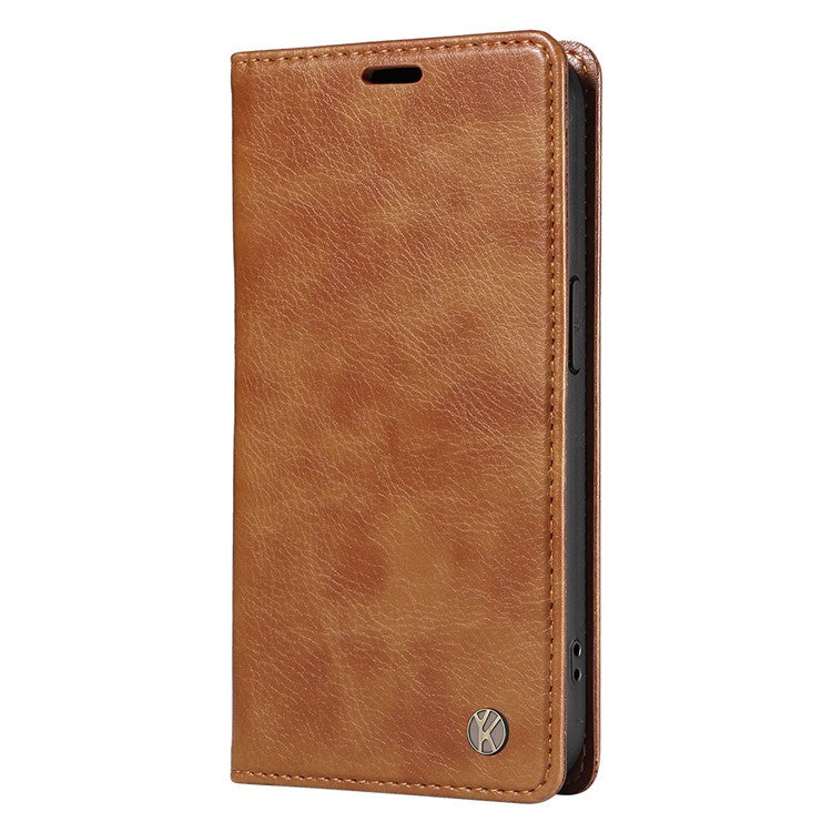 YIKATU YK-006 For OnePlus Nord CE4 5G Case Wallet PU Leather Stand Phone Cover Wholesale - Brown