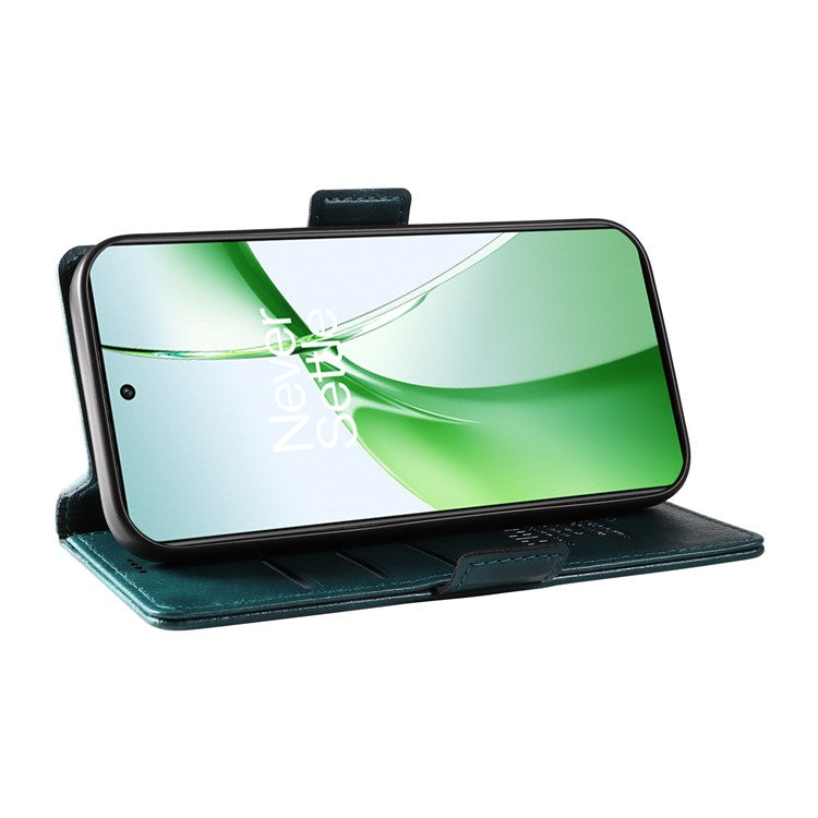 YIKATU YK-007 For OnePlus Nord CE4 5G Case PU Leather Litchi Texture Stand Magnetic Phone Cover - Green