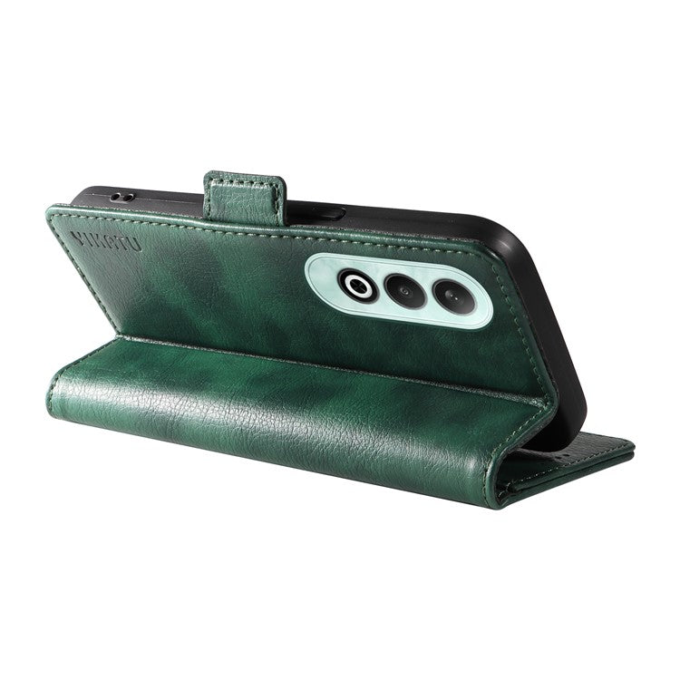 YIKATU YK-007 For OnePlus Nord CE4 5G Case PU Leather Litchi Texture Stand Magnetic Phone Cover - Green