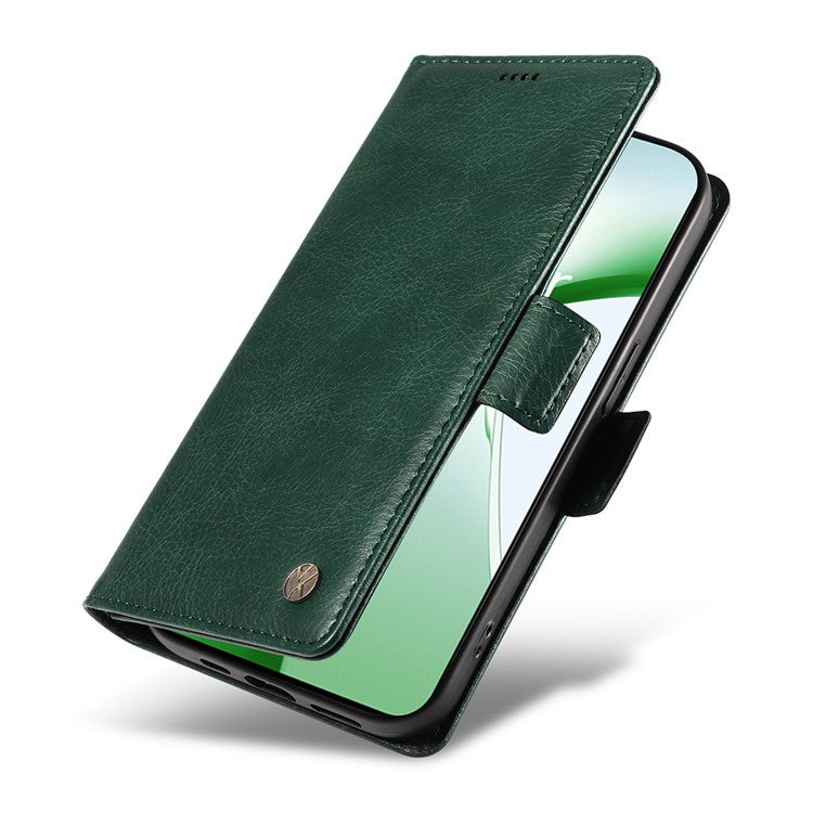 YIKATU YK-007 For OnePlus Nord CE4 5G Case PU Leather Litchi Texture Stand Magnetic Phone Cover - Green