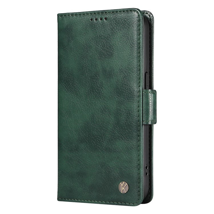 YIKATU YK-007 For OnePlus Nord CE4 5G Case PU Leather Litchi Texture Stand Magnetic Phone Cover - Green