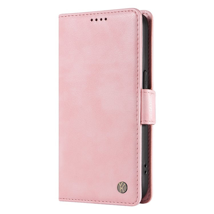 YIKATU YK-007 For OnePlus Nord CE4 5G Case PU Leather Litchi Texture Stand Magnetic Phone Cover - Pink