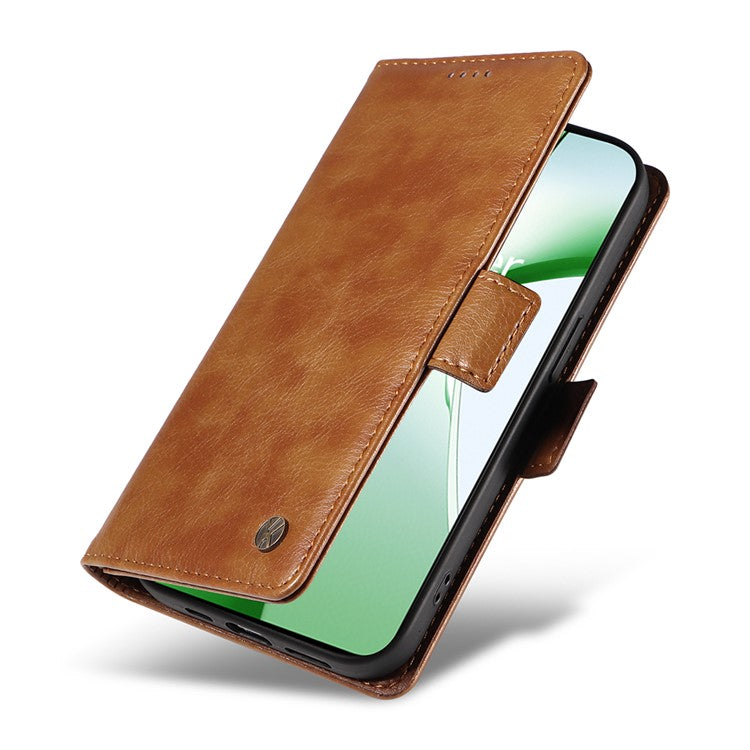 YIKATU YK-007 For OnePlus Nord CE4 5G Case PU Leather Litchi Texture Stand Magnetic Phone Cover - Brown