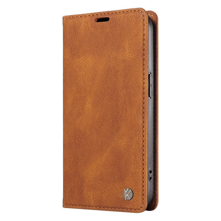 YIKATU YK-004 For OnePlus Nord CE4 5G Case PU Leather Card Slots Wallet Phone Cover - Brown