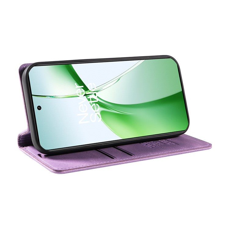 YIKATU YK-004 For OnePlus Nord CE4 5G Case PU Leather Card Slots Wallet Phone Cover - Purple