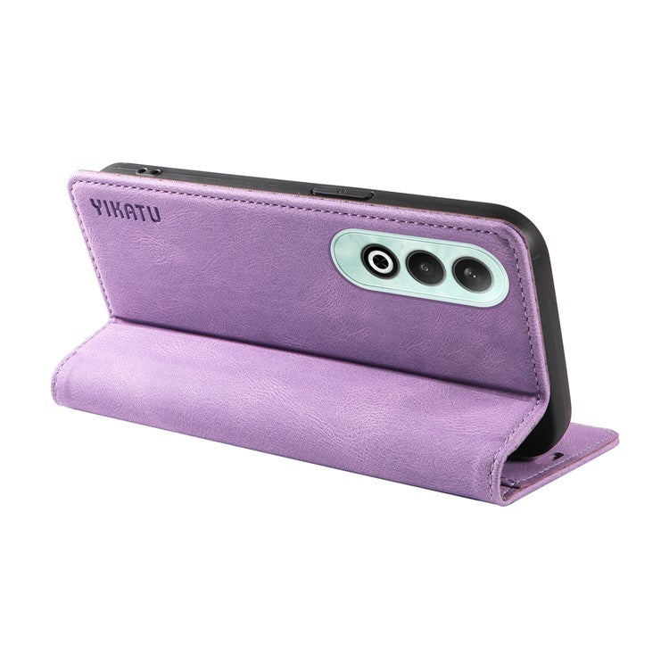 YIKATU YK-004 For OnePlus Nord CE4 5G Case PU Leather Card Slots Wallet Phone Cover - Purple