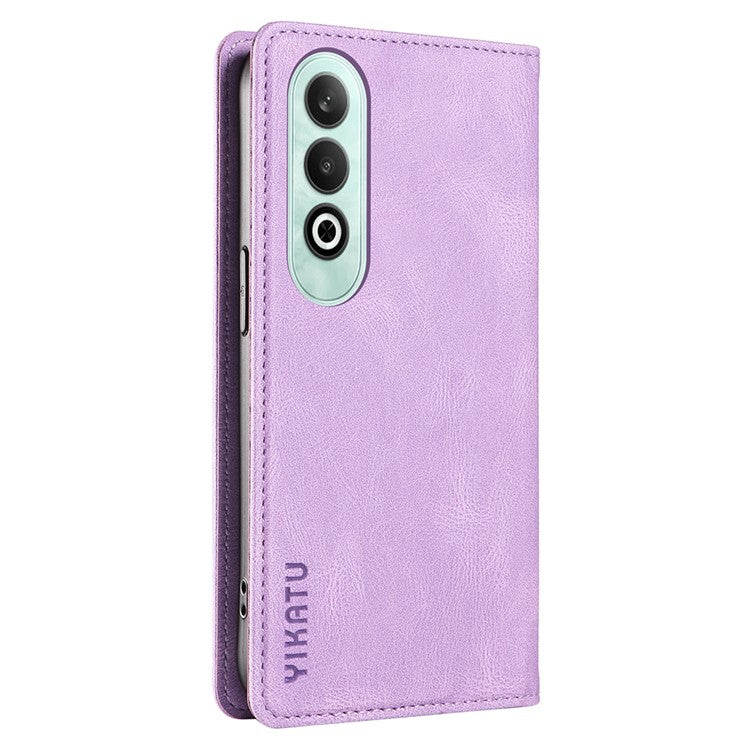 YIKATU YK-004 For OnePlus Nord CE4 5G Case PU Leather Card Slots Wallet Phone Cover - Purple