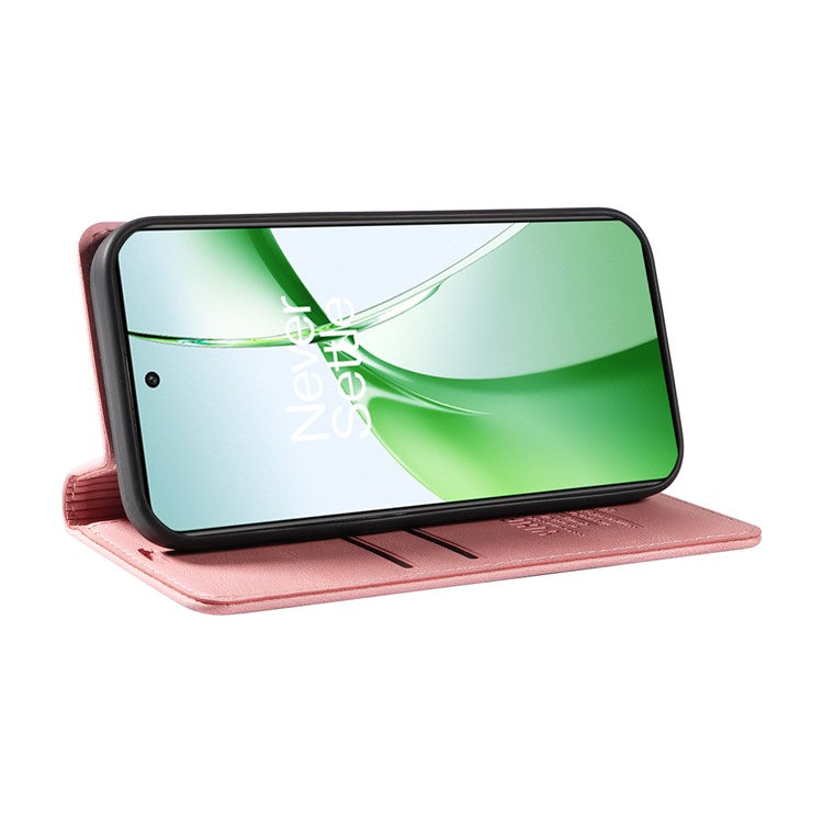 YIKATU YK-004 For OnePlus Nord CE4 5G Case PU Leather Card Slots Wallet Phone Cover - Pink