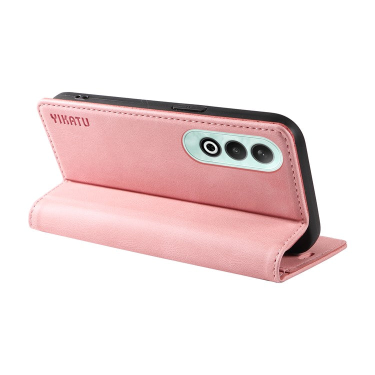 YIKATU YK-004 For OnePlus Nord CE4 5G Case PU Leather Card Slots Wallet Phone Cover - Pink