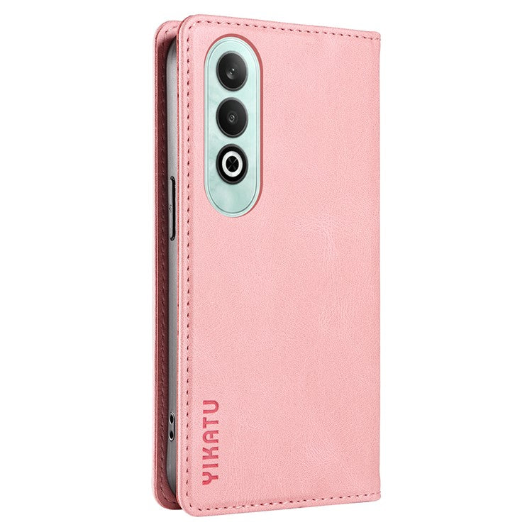 YIKATU YK-004 For OnePlus Nord CE4 5G Case PU Leather Card Slots Wallet Phone Cover - Pink
