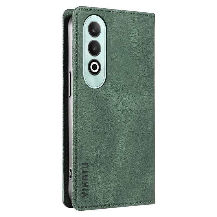 YIKATU YK-004 For OnePlus Nord CE4 5G Case PU Leather Card Slots Wallet Phone Cover - Green