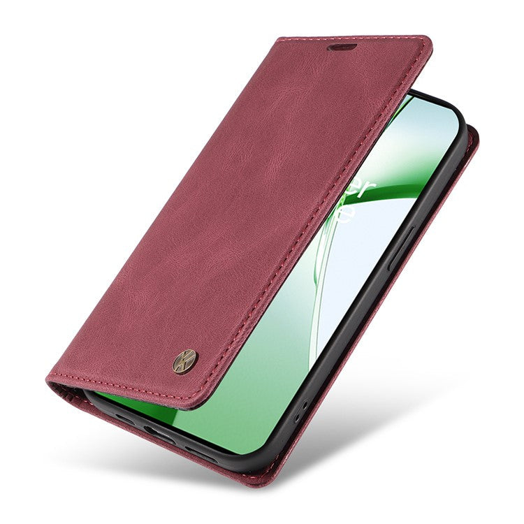YIKATU YK-004 For OnePlus Nord CE4 5G Case PU Leather Card Slots Wallet Phone Cover - Wine Red