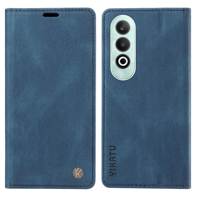 YIKATU YK-004 For OnePlus Nord CE4 5G Case PU Leather Card Slots Wallet Phone Cover - Blue