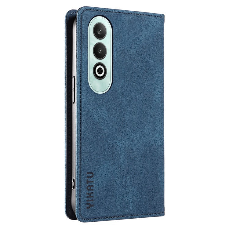 YIKATU YK-004 For OnePlus Nord CE4 5G Case PU Leather Card Slots Wallet Phone Cover - Blue