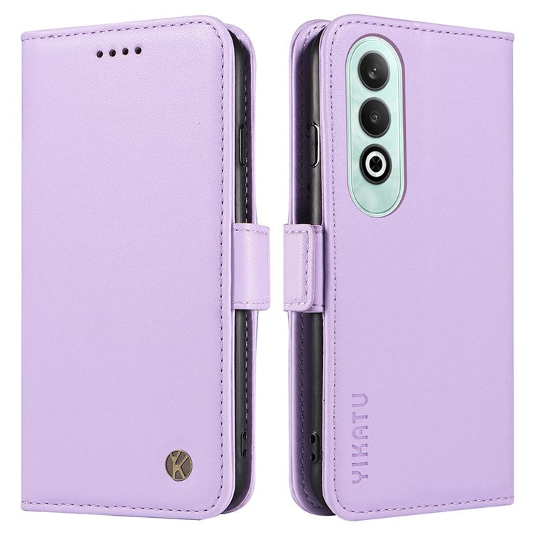 YIKATU YK-003 For OnePlus Nord CE4 5G Wallet Case Leather Phone Cover Wholesale - Light Purple