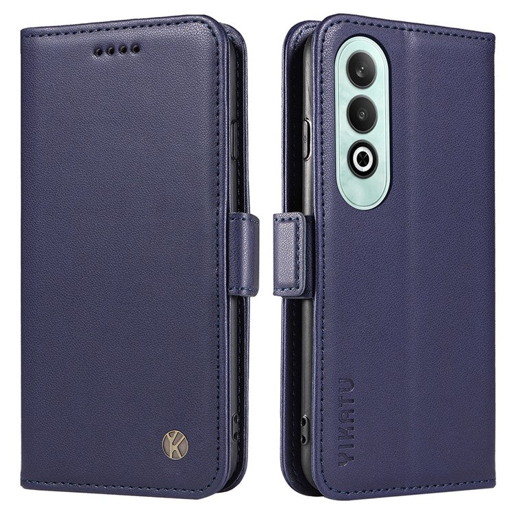 YIKATU YK-003 For OnePlus Nord CE4 5G Wallet Case Leather Phone Cover Wholesale - Sapphire