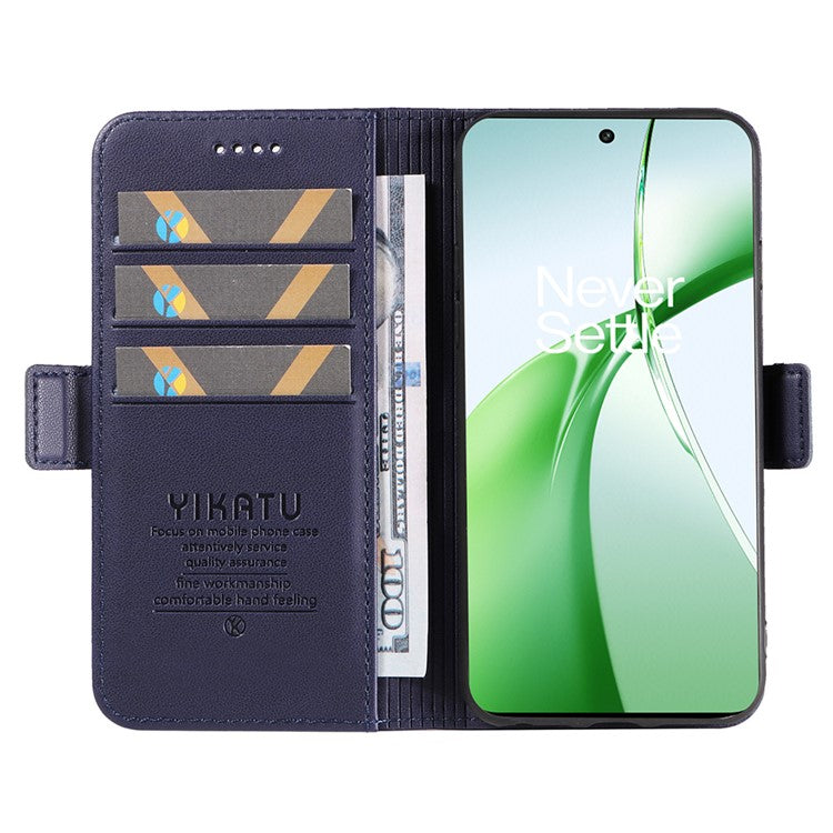 YIKATU YK-003 For OnePlus Nord CE4 5G Wallet Case Leather Phone Cover Wholesale - Sapphire