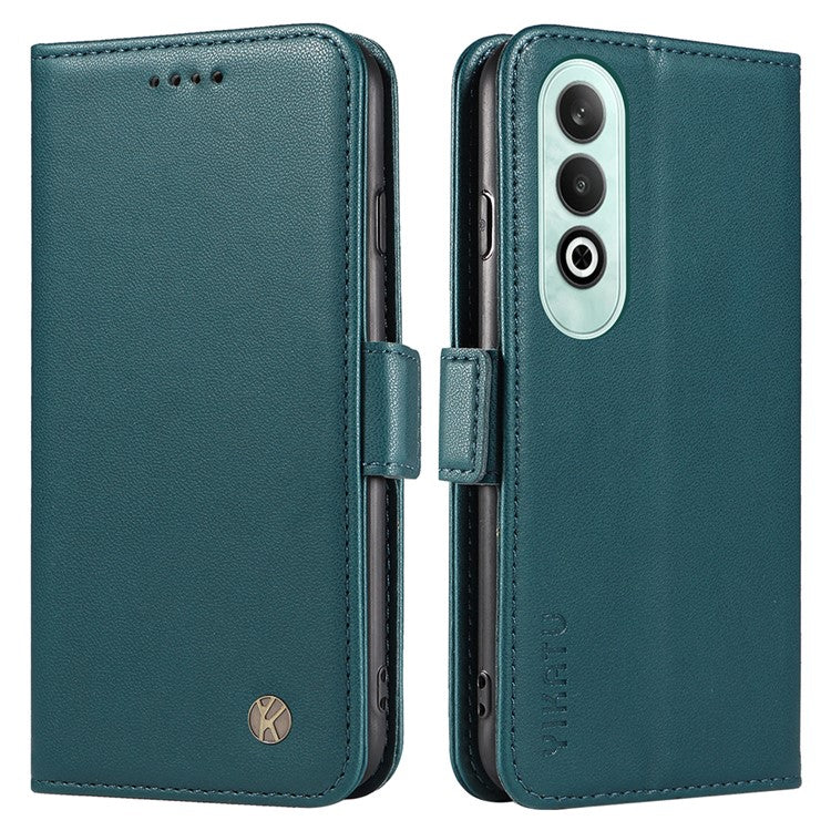 YIKATU YK-003 For OnePlus Nord CE4 5G Wallet Case Leather Phone Cover Wholesale - Green