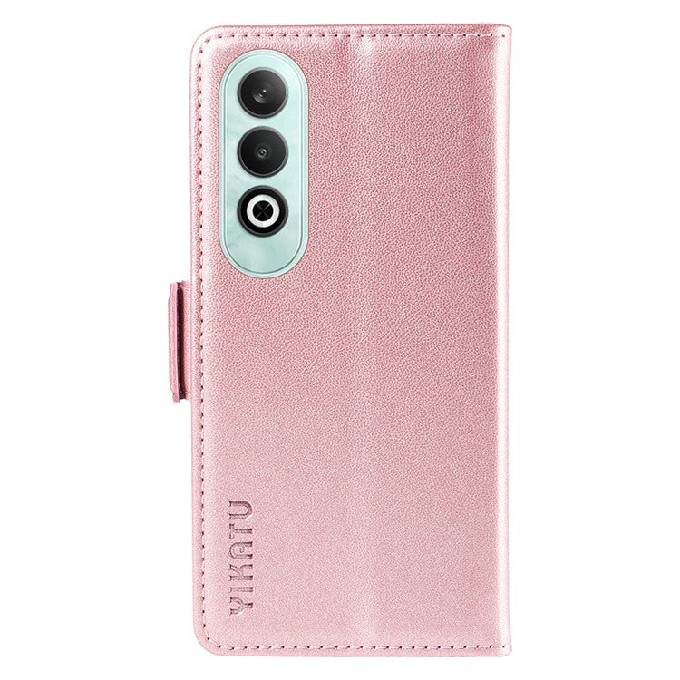 YIKATU YK-003 For OnePlus Nord CE4 5G Wallet Case Leather Phone Cover Wholesale - Rose Gold