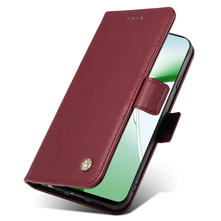 YIKATU YK-003 For OnePlus Nord CE4 5G Wallet Case Leather Phone Cover Wholesale - Wine Red