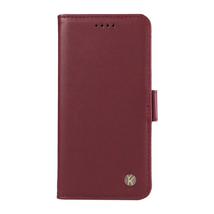 YIKATU YK-003 For OnePlus Nord CE4 5G Wallet Case Leather Phone Cover Wholesale - Wine Red