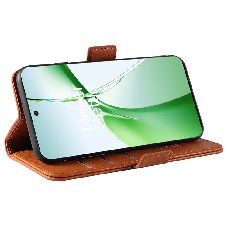 YIKATU YK-003 For OnePlus Nord CE4 5G Wallet Case Leather Phone Cover Wholesale - Brown