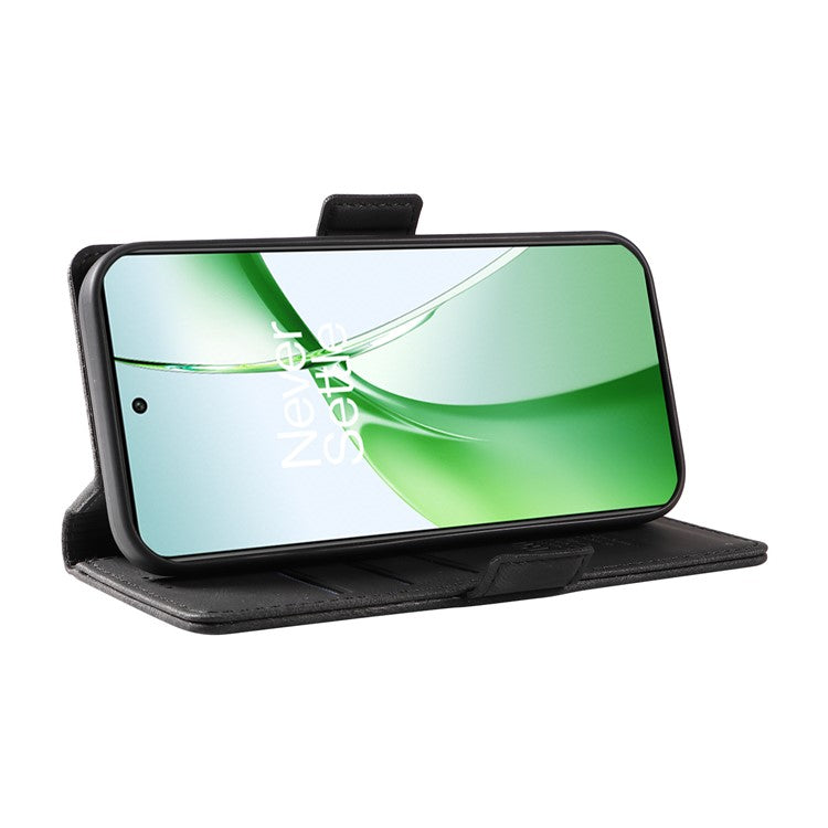 YIKATU YK-005 For OnePlus Nord CE4 5G Case Leather Folio Flip Stand Protective Phone Cover - Black