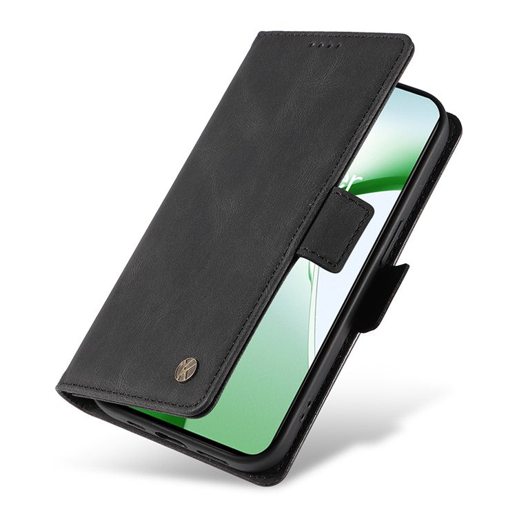 YIKATU YK-005 For OnePlus Nord CE4 5G Case Leather Folio Flip Stand Protective Phone Cover - Black