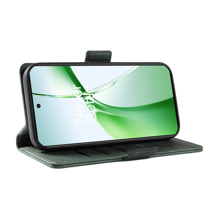 YIKATU YK-005 For OnePlus Nord CE4 5G Case Leather Folio Flip Stand Protective Phone Cover - Green
