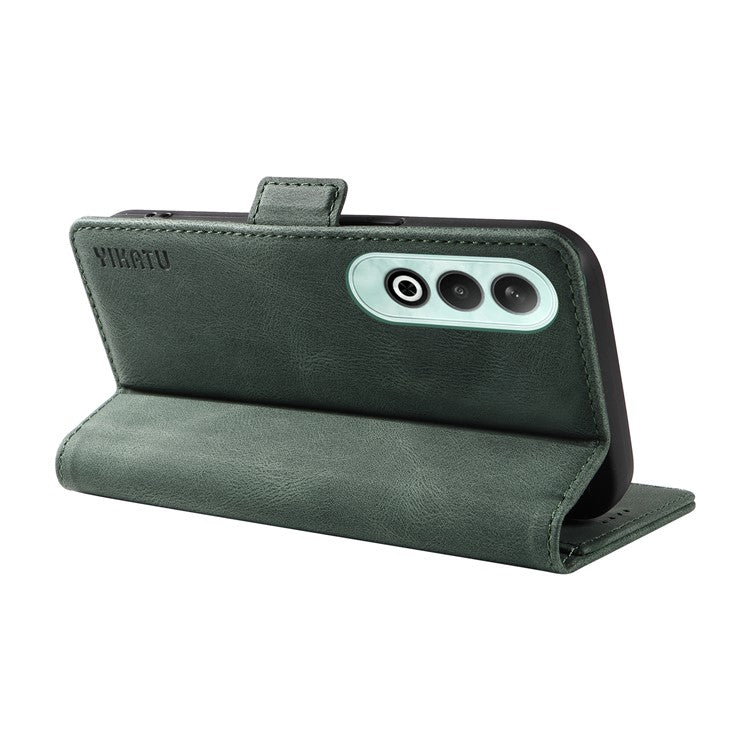 YIKATU YK-005 For OnePlus Nord CE4 5G Case Leather Folio Flip Stand Protective Phone Cover - Green