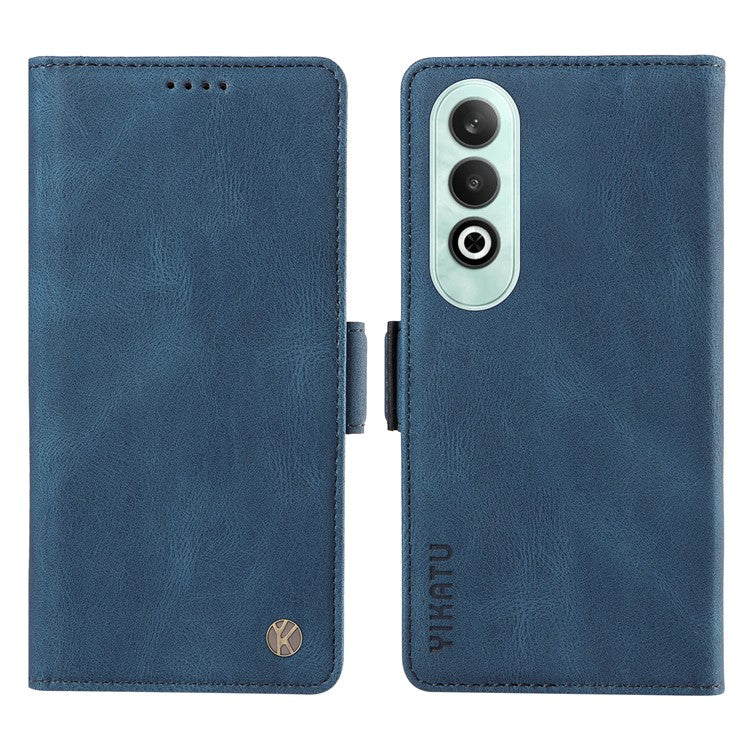 YIKATU YK-005 For OnePlus Nord CE4 5G Case Leather Folio Flip Stand Protective Phone Cover - Blue