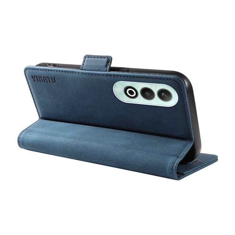 YIKATU YK-005 For OnePlus Nord CE4 5G Case Leather Folio Flip Stand Protective Phone Cover - Blue