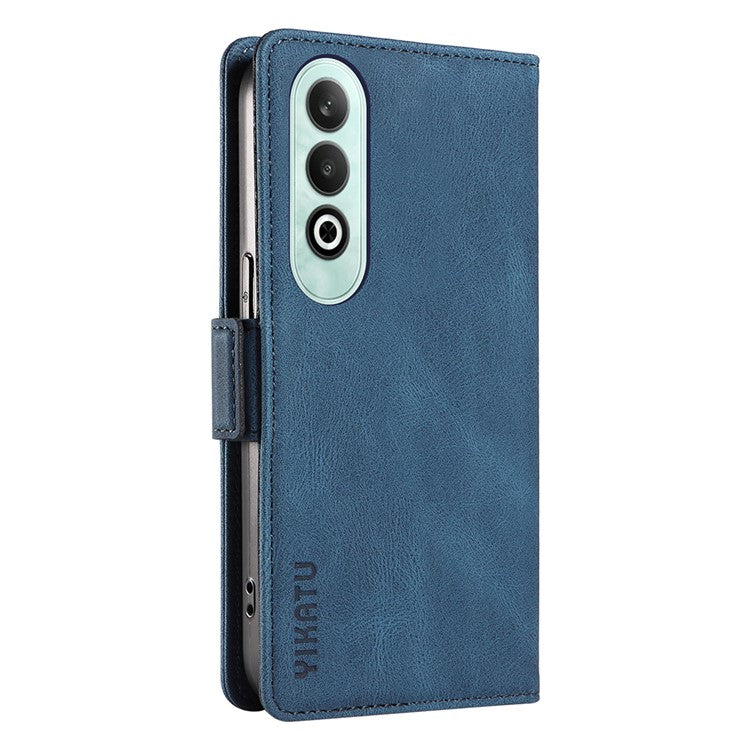 YIKATU YK-005 For OnePlus Nord CE4 5G Case Leather Folio Flip Stand Protective Phone Cover - Blue