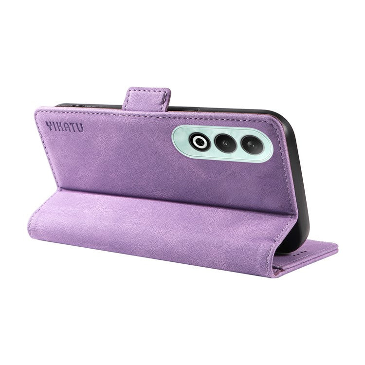 YIKATU YK-005 For OnePlus Nord CE4 5G Case Leather Folio Flip Stand Protective Phone Cover - Purple