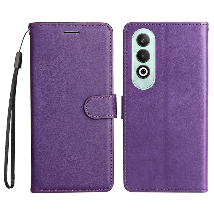 KT Leather Series-2 for OnePlus Nord CE4 5G Leather Case Folio Flip Wallet Phone Cover - Purple
