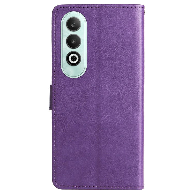 KT Leather Series-2 for OnePlus Nord CE4 5G Leather Case Folio Flip Wallet Phone Cover - Purple