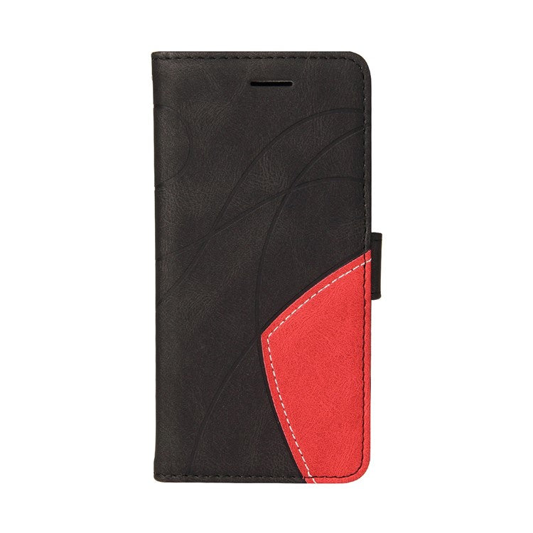 KT Leather Series-1 For OnePlus Nord CE4 5G Flip Wallet Case PU Leather Dual Color Splicing Phone Cover - Black