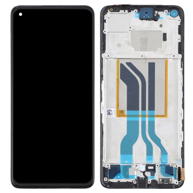 For Realme GT Neo 3T 5G / GT2 Grade C LCD Screen and Digitizer Assembly + Frame Part (TFT Technology) (Without Logo)