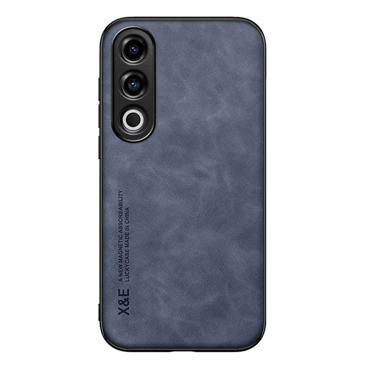 X&E For OnePlus Ace 3V 5G Case Leather+TPU+PC Magnetic Car Mount Phone Cover - Blue