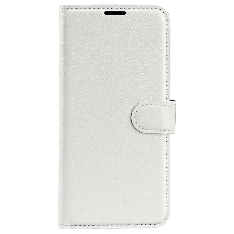For Huawei Pura 70 Wallet Case with Card Holder Litchi Texture Leather Phone Cover - White