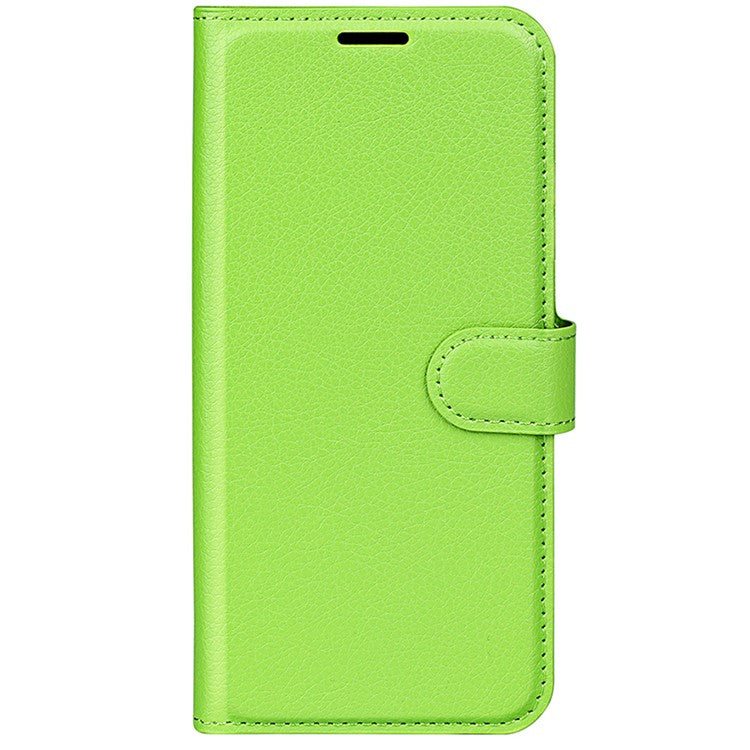For Huawei Pura 70 Wallet Case with Card Holder Litchi Texture Leather Phone Cover - Green