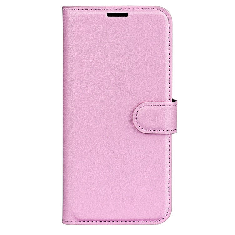 For Huawei Pura 70 Ultra Case Litchi Texture Leather Folio Flip Wallet Phone Cover - Pink