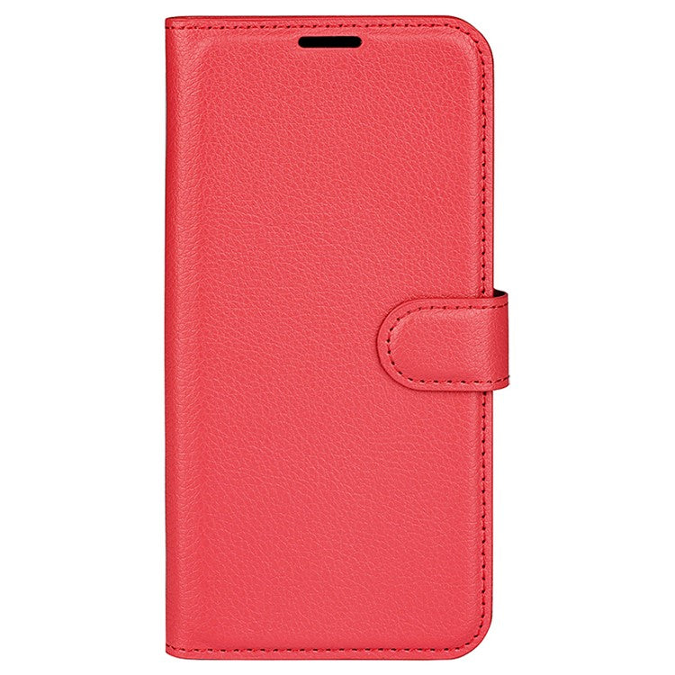 For Huawei Pura 70 Ultra Case Litchi Texture Leather Folio Flip Wallet Phone Cover - Red