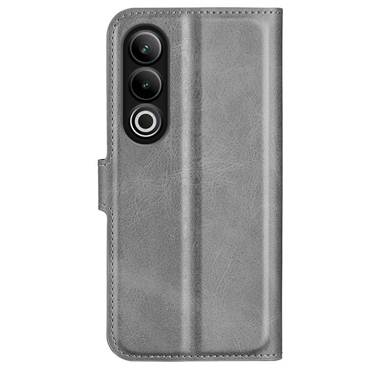 For OnePlus Ace 3V 5G Case Leather Phone Cover with Wallet Card Slots - Grey