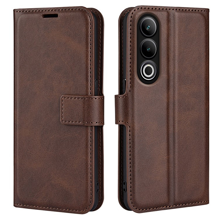 For OnePlus Ace 3V 5G Case Leather Phone Cover with Wallet Card Slots - Brown