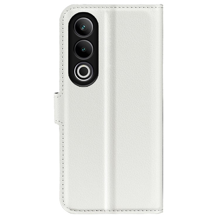 For OnePlus Ace 3V 5G Case PU Leather Litchi Texture Flip Wallet Phone Cover - White