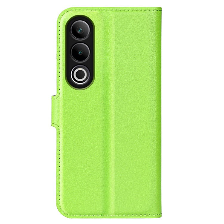 For OnePlus Ace 3V 5G Case PU Leather Litchi Texture Flip Wallet Phone Cover - Green