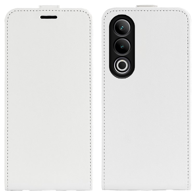 For OnePlus Ace 3V 5G Case Vertical Flip Crazy Horse PU Leather Phone Cover - White