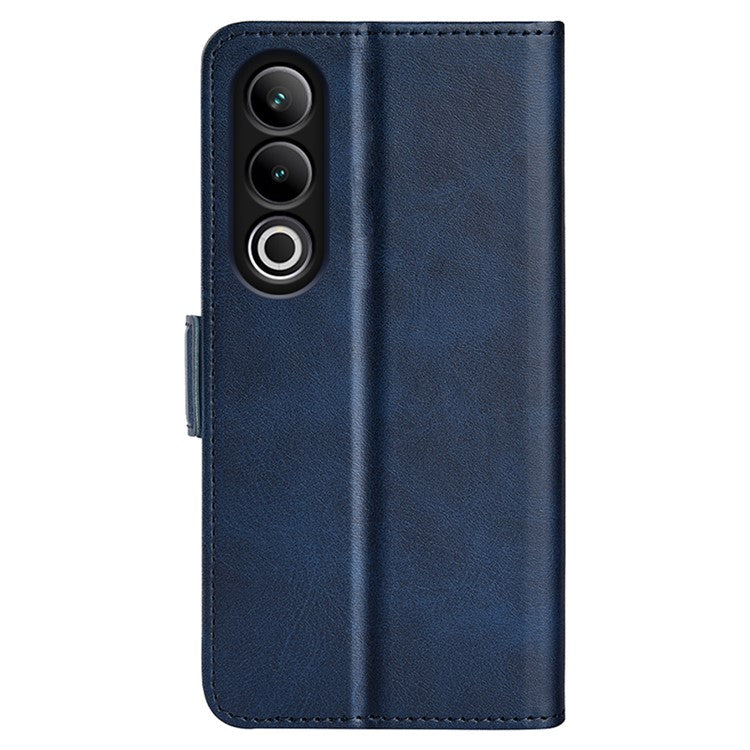 For OnePlus Ace 3V 5G Case Classic Calf Texture Flip Dual Magnetic Clasp Leather Phone Cover - Blue