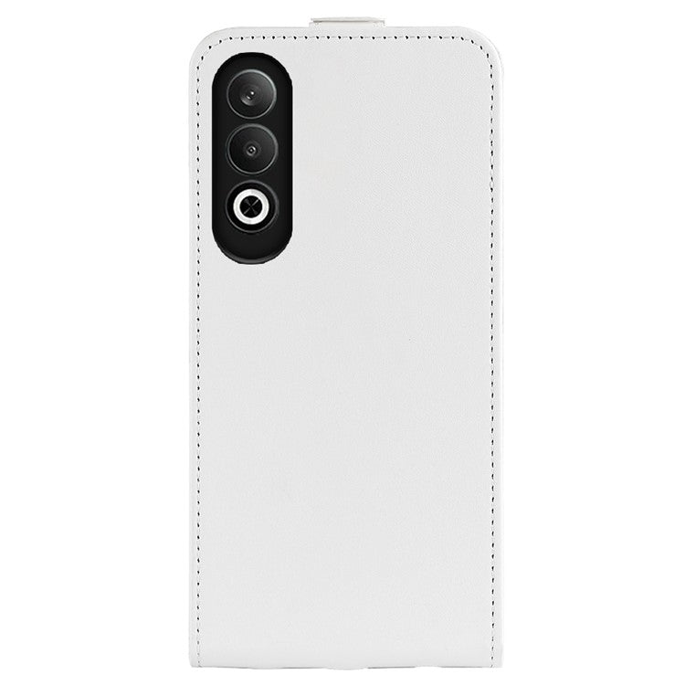 For OnePlus Nord CE4 5G / Oppo K12 Case Crazy Horse Texture Vertical Flip Leather Phone Cover - White